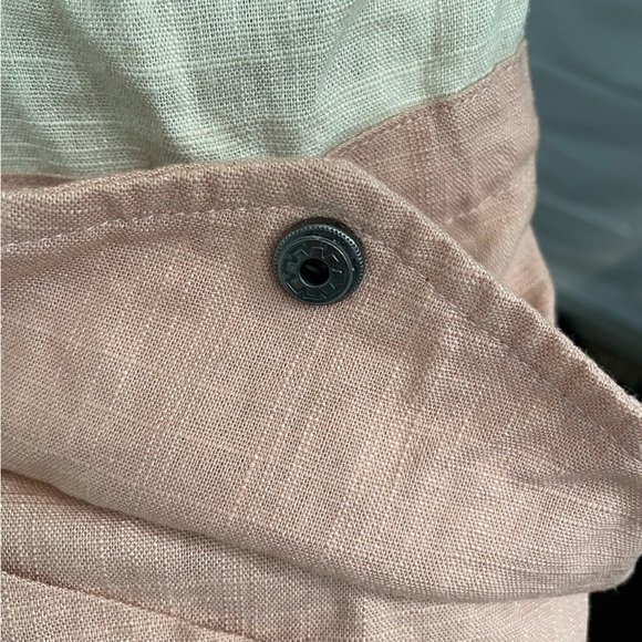 Blu Pepper Khaki and Pink Color Block Jacket Size large **missing pocket snaps** - Picture 6 of 14